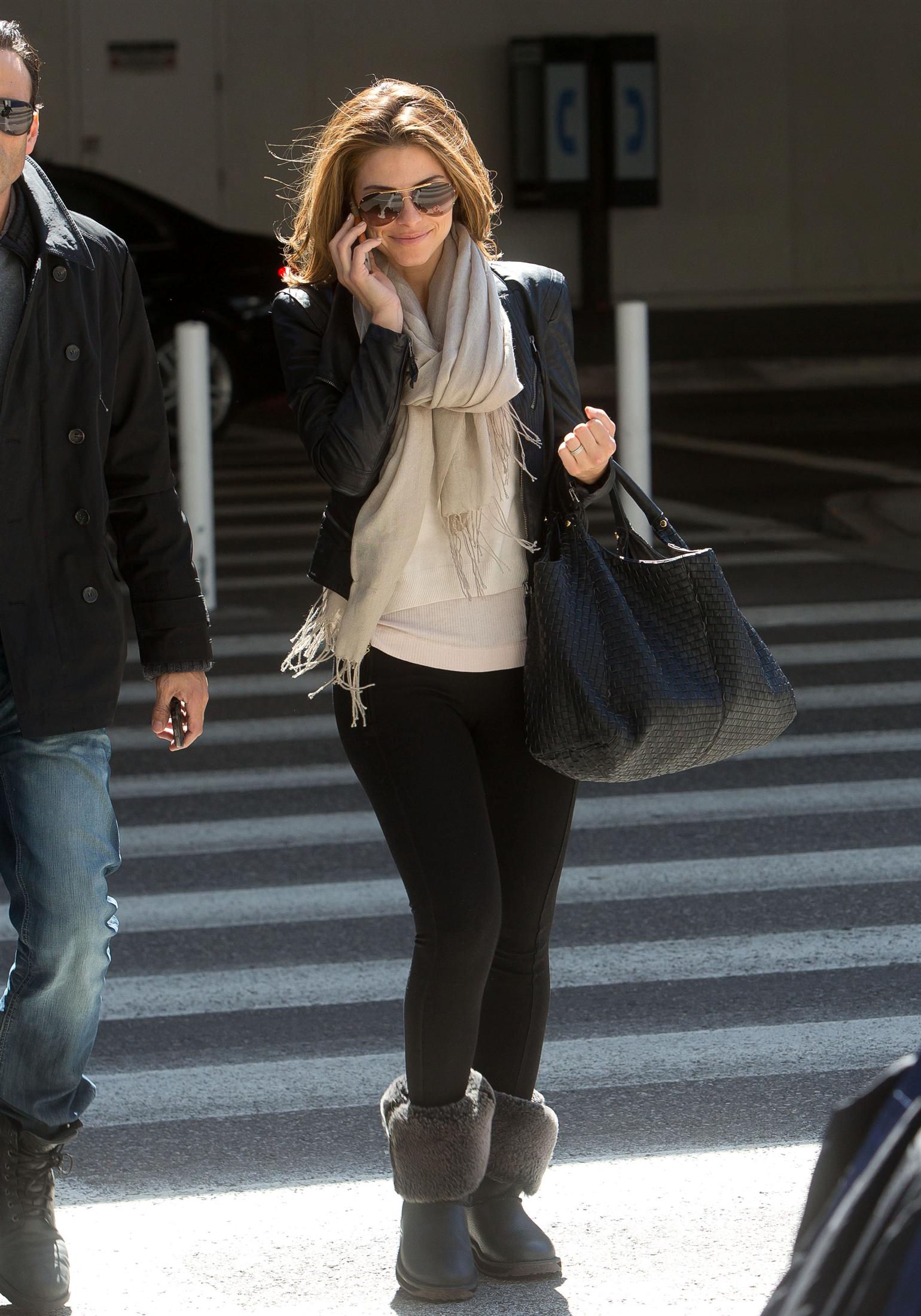 Maria Menounos arrives at LAX Airport on March 10, 2013