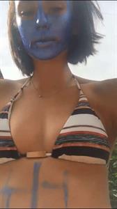 Nina Dobrev in a bikini