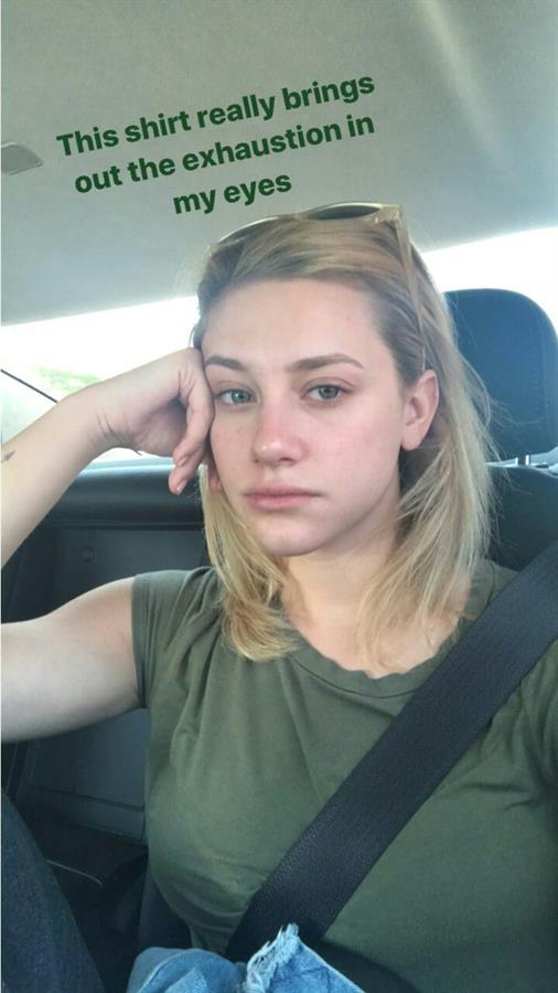 Lili Reinhart taking a selfie