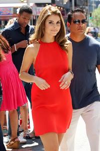 Maria Menounos - On her way to the set of Extra in New York on August 31, 2012