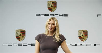 Maria Sharapova unveiled as Porsche's new brand ambassador in Stuttgart 4/22/13 
