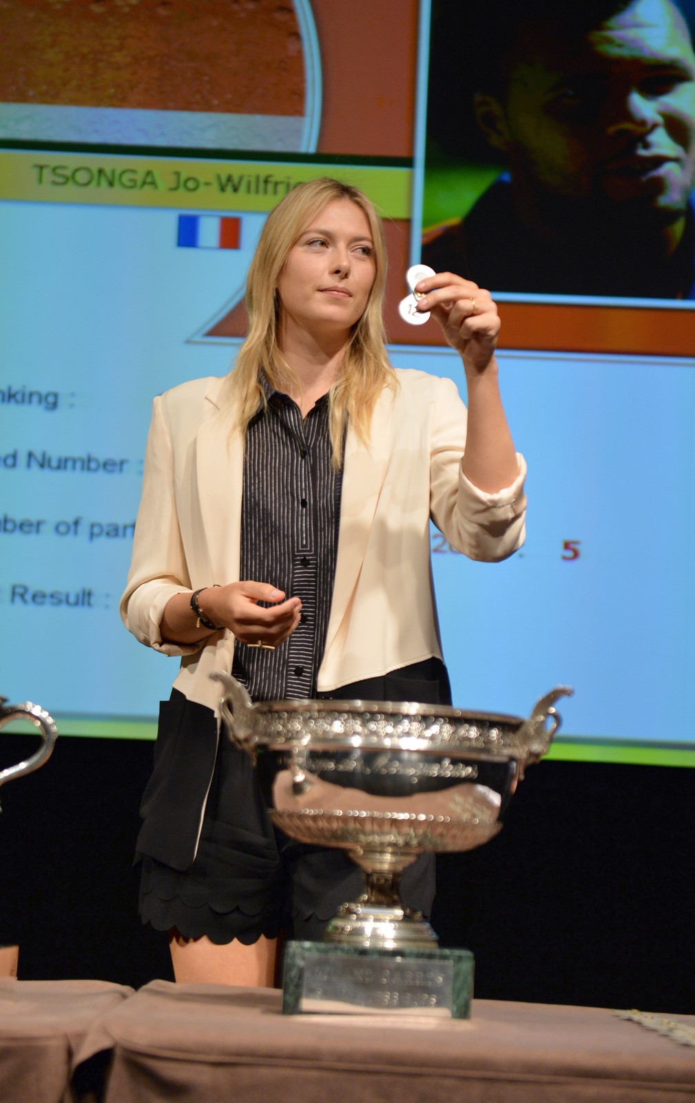 Maria Sharapova 2013 French Open draw ceremony in Paris May 24, 2013 