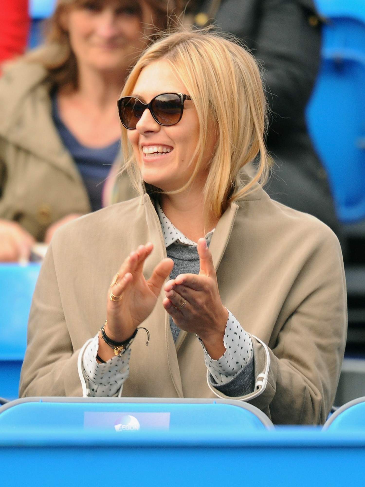 Maria Sharapova Pictures Maria Sharapova Watches her boyfriend on day one of the AEGON Championships at Queens Club in London - June 10, 2013