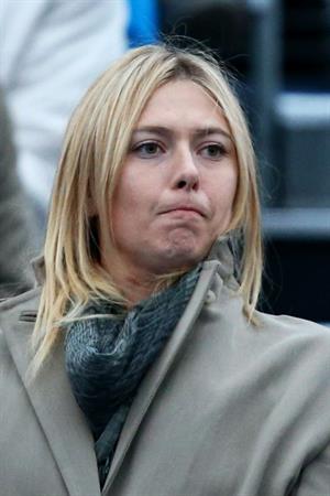 Maria Sharapova Watches her boyfriend on day one of the AEGON Championships at Queens Club in London - June 10, 2013 