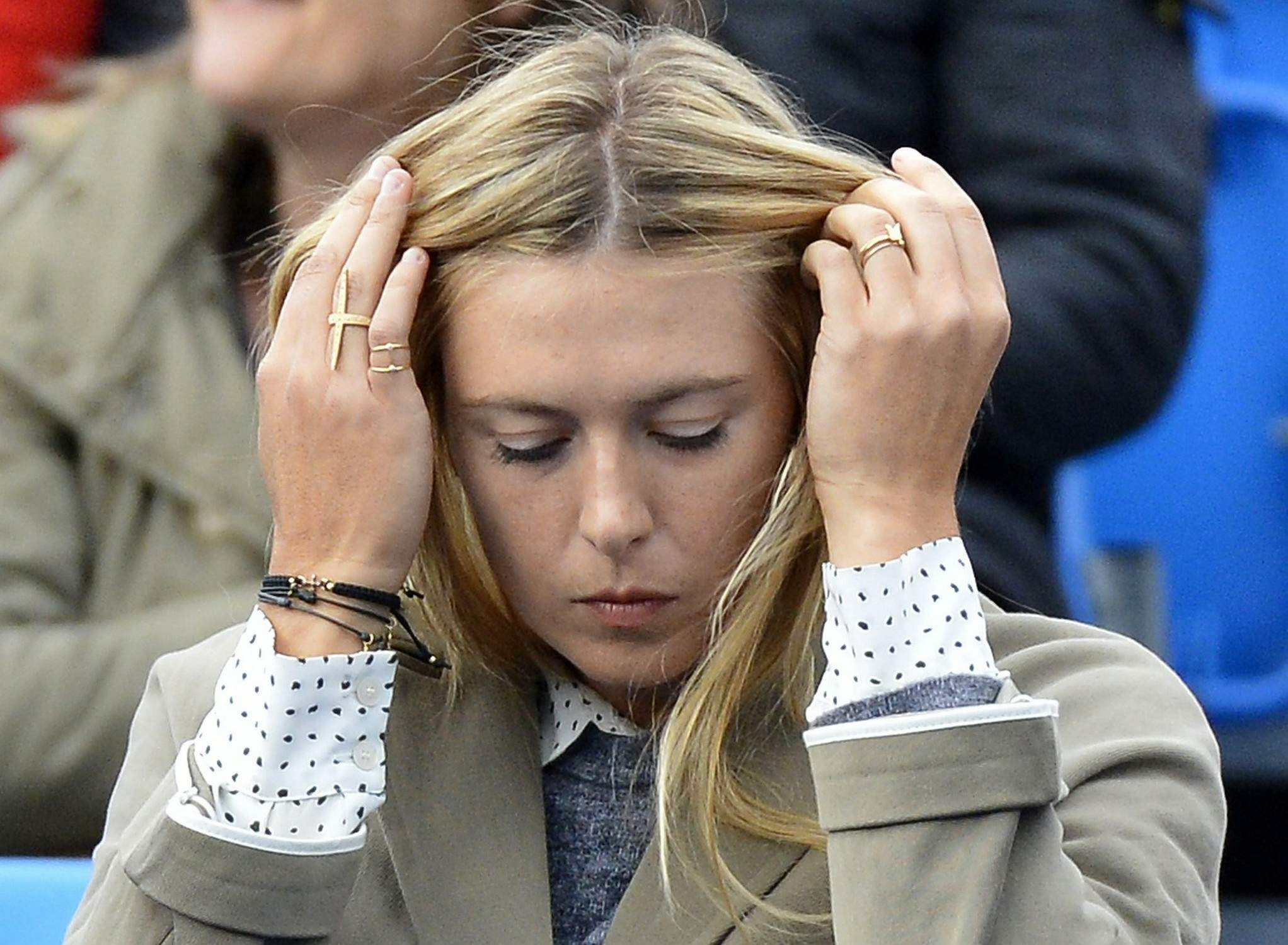 Maria Sharapova Pictures Maria Sharapova Watches her boyfriend on day one of the AEGON Championships at Queens Club in London - June 10, 2013