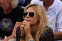Maria Sharapova Watches her boyfriend Day 4 of the Wimbledon Tennis Championships June 27, 2013 