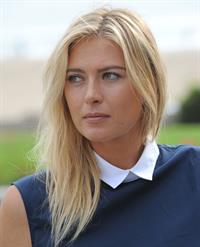 Maria Sharapova Porsche photoshoot in Manhattan Beach, California on July 11, 2013 
