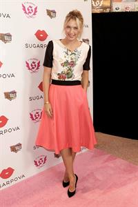 Maria Sharapova poses during Maria Sharapova launches her Sugarpova Candy Collection December 13, 2012 
