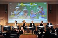 Maria Sharapova attends a press conference to present Saturday's exhibition match Milan November 30, 2012 