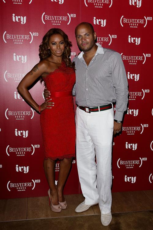 Melanie Brown Belevedere Red Launch at the Ivy Pool in Sidney 01.12.12 