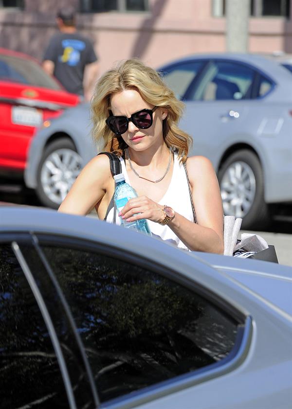 Mena Suvari running some errands in West Hollywood on May 28, 2013