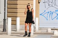 Michelle Hunziker at a Park in Milan August 29, 2013