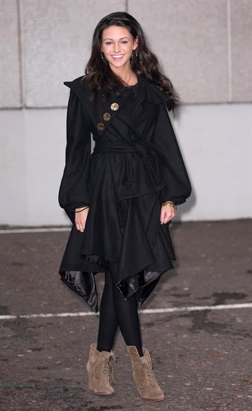 Michelle Keegan outside ITV Studios on December 3, 2010