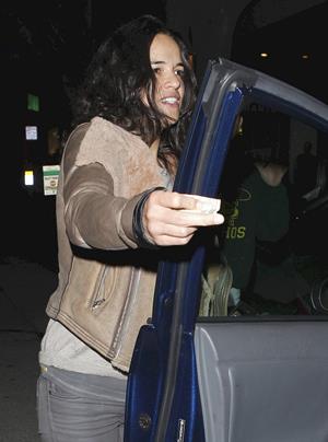 Michelle Rodriguez leaving the Madeo Restaurant in Hollywood, Los Angeles on April 3, 2013 