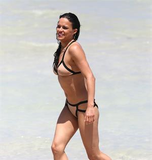 Michelle Rodriguez enjoying the sun at Miami Beach April 26-2013 