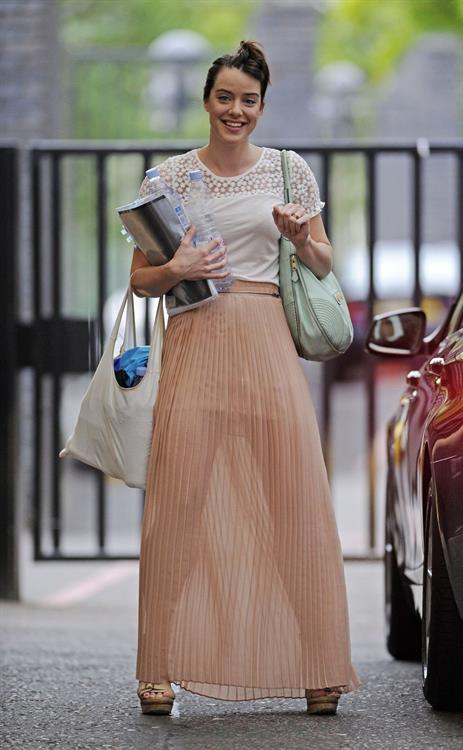 Michelle Ryan - Arriving at ITV Studios - August 21, 2012