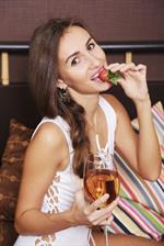 Sandy A in  Vanzia  for SexArt - Sandy A snacks on sweet, ripe strawberries before fingering her succulent snatch