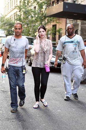 Michelle Trachtenberg - On the set of  Gossip Girl  in New York City - August 10, 2012