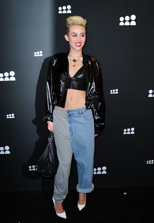 Miley Cyrus Attends the Myspace relaunch at The El Rey Theater in Los Angeles on June 12, 2013