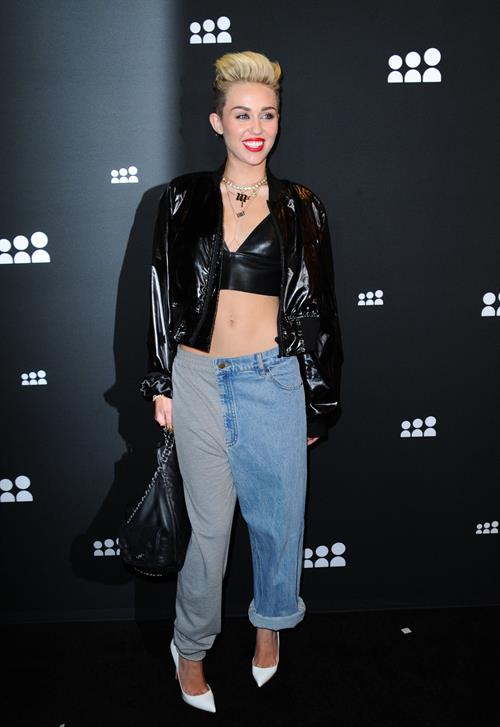 Miley Cyrus Attends the Myspace relaunch at The El Rey Theater in Los Angeles on June 12, 2013