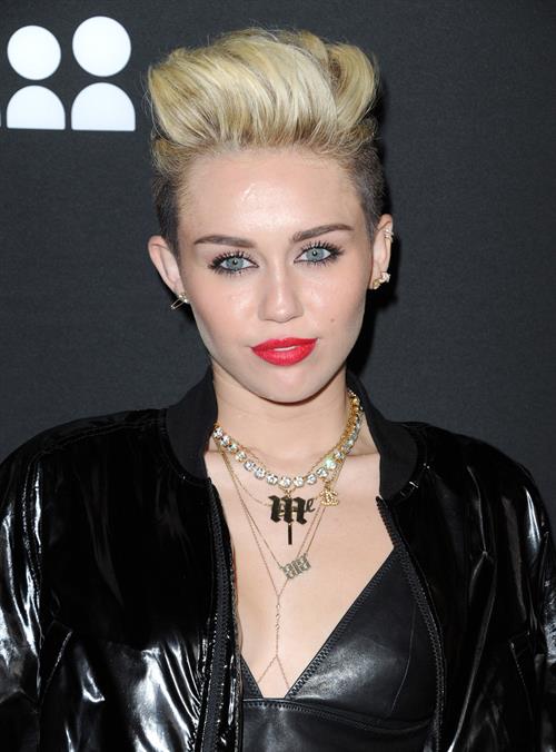 Miley Cyrus Attends the Myspace relaunch at The El Rey Theater in Los Angeles on June 12, 2013