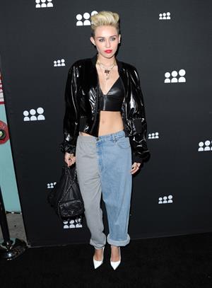 Miley Cyrus Attends the Myspace relaunch at The El Rey Theater in Los Angeles on June 12, 2013