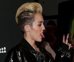 Miley Cyrus Attends the Myspace relaunch at The El Rey Theater in Los Angeles on June 12, 2013