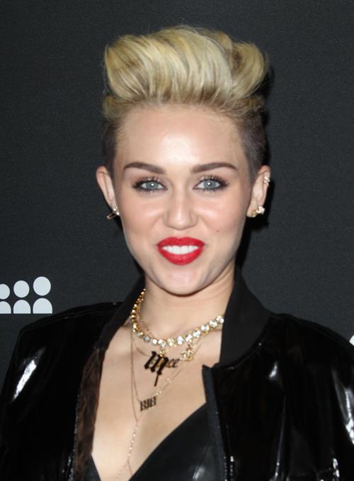 Miley Cyrus Attends the Myspace relaunch at The El Rey Theater in Los Angeles on June 12, 2013