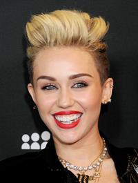 Miley Cyrus Attends the Myspace relaunch at The El Rey Theater in Los Angeles on June 12, 2013