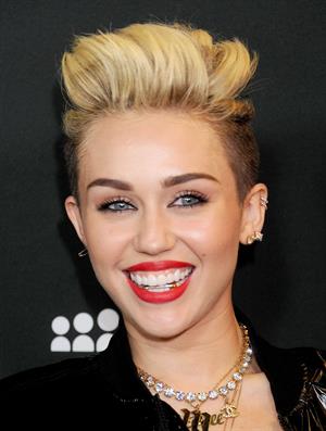 Miley Cyrus Attends the Myspace relaunch at The El Rey Theater in Los Angeles on June 12, 2013