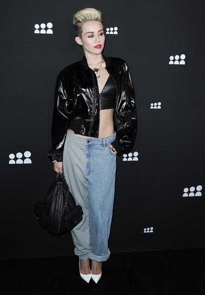 Miley Cyrus Attends the Myspace relaunch at The El Rey Theater in Los Angeles on June 12, 2013
