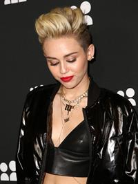 Miley Cyrus Attends the Myspace relaunch at The El Rey Theater in Los Angeles on June 12, 2013