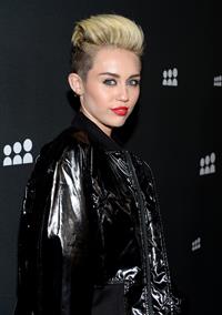 Miley Cyrus Attends the Myspace relaunch at The El Rey Theater in Los Angeles on June 12, 2013