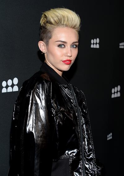 Miley Cyrus Attends the Myspace relaunch at The El Rey Theater in Los Angeles on June 12, 2013