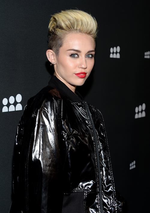Miley Cyrus Attends the Myspace relaunch at The El Rey Theater in Los Angeles on June 12, 2013