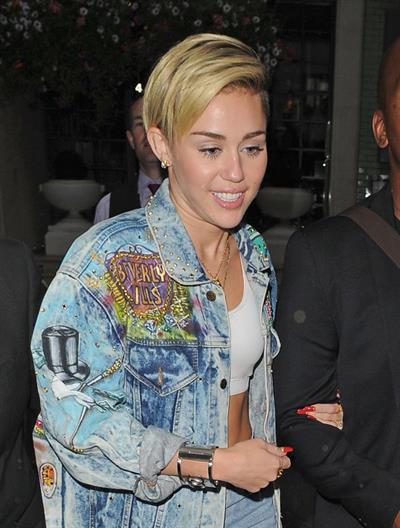Miley Cyrus in London 9/11/13  
