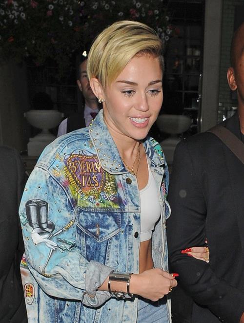 Miley Cyrus in London 9/11/13  