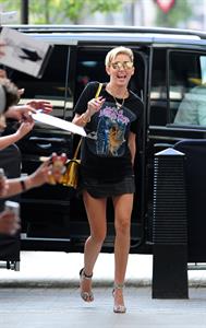 Miley Cyrus Spotted in a Join A Weird Trip T-shirt outside the London Studios in London (18.07.2013) 