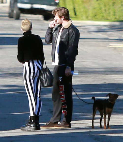 Miley Cyrus leaving a family gathering in Palm Springs 12/26/12 