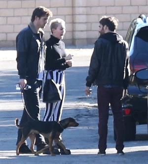 Miley Cyrus leaving a family gathering in Palm Springs 12/26/12 