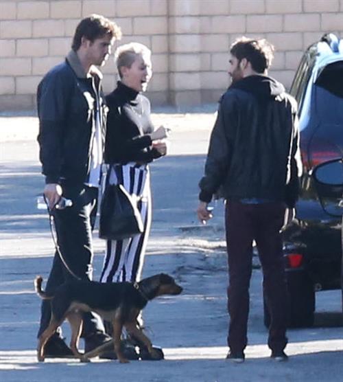Miley Cyrus leaving a family gathering in Palm Springs 12/26/12 