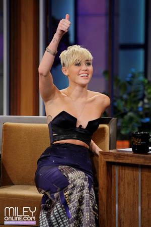 Miley Cyrus on The Tonight Show with Jay Leno 10/12/12 