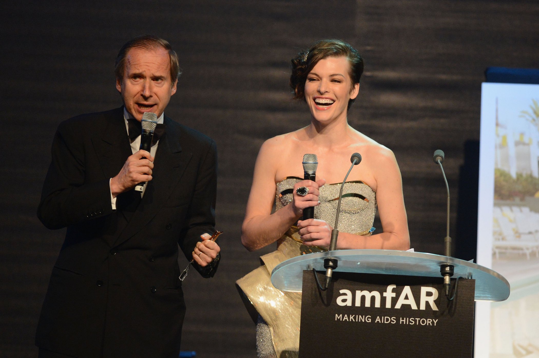 Milla Jovovich - amfAR's Cinema Against AIDS benefit in Antibes - 5/24/12