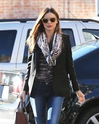 Miranda kerr outside a spa in LA on January 4th 2013  