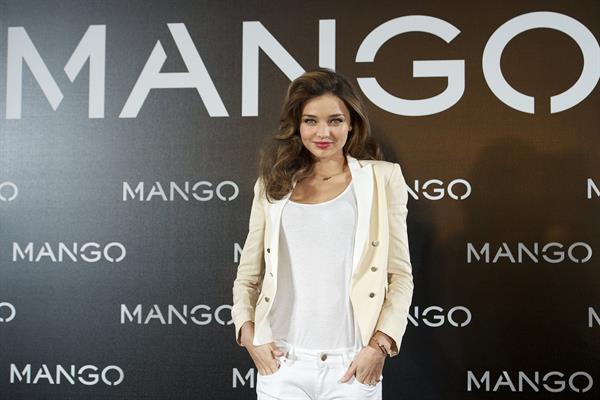 Miranda Kerr introduced as the new Face of Mango in Madrid, Spain 12/11/12 