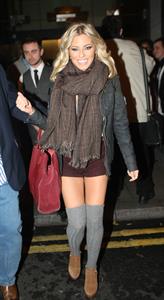 Mollie King on the street in Dublin Ireland on Dec 20, 2011 