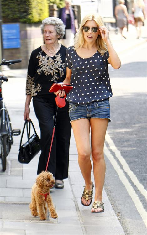 Mollie King London candids April 23, 2011 