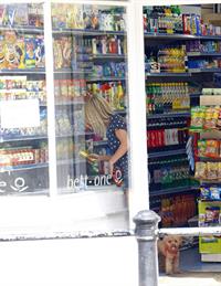 Mollie King London candids April 23, 2011 