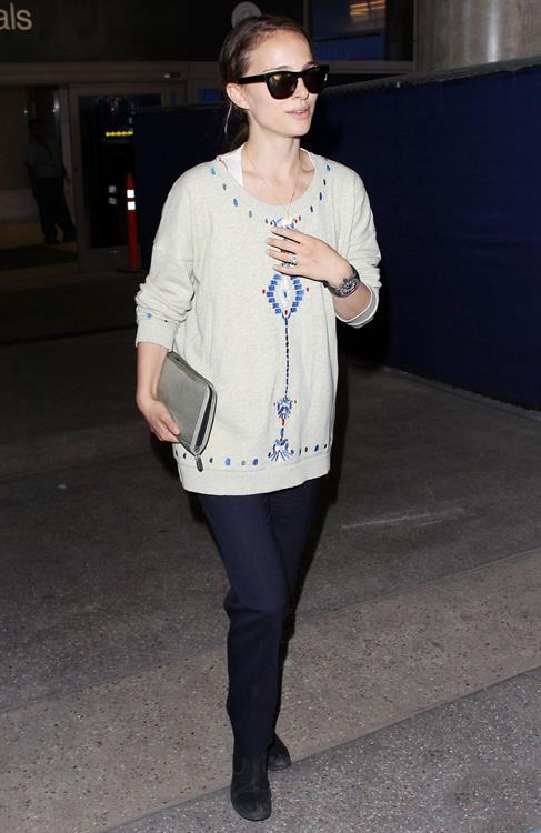 Natalie Portman arrives at LAX Airport - May 30, 2013 