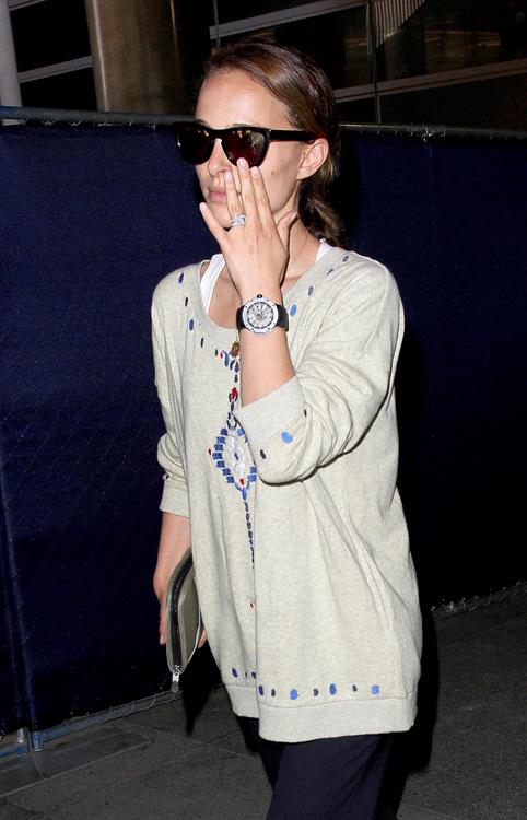 Natalie Portman arrives at LAX Airport - May 30, 2013 